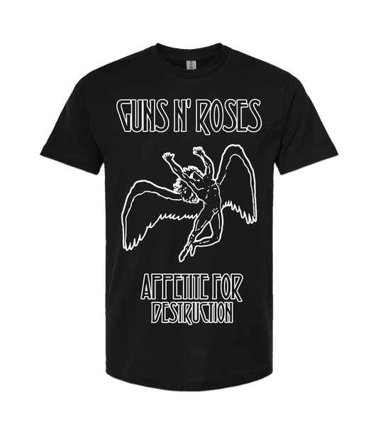 V-MOMOTOP - LED-N-ROSES - Black T-Shirt