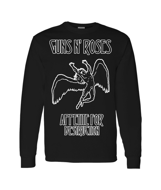 V-MOMOTOP - LED-N-ROSES - Black Long Sleeve T