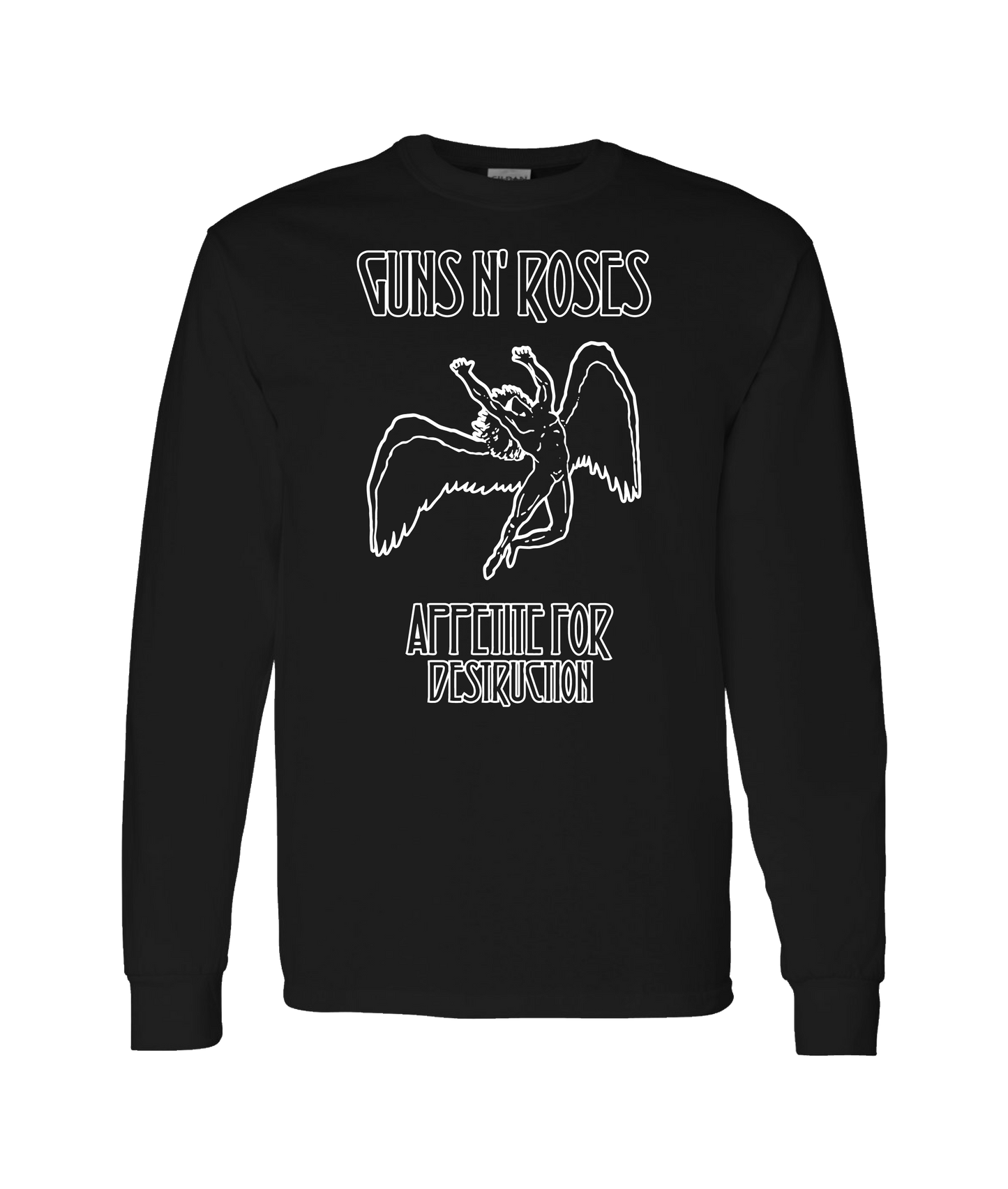 Modern Morons - LED-N-ROSES - Black Long Sleeve T