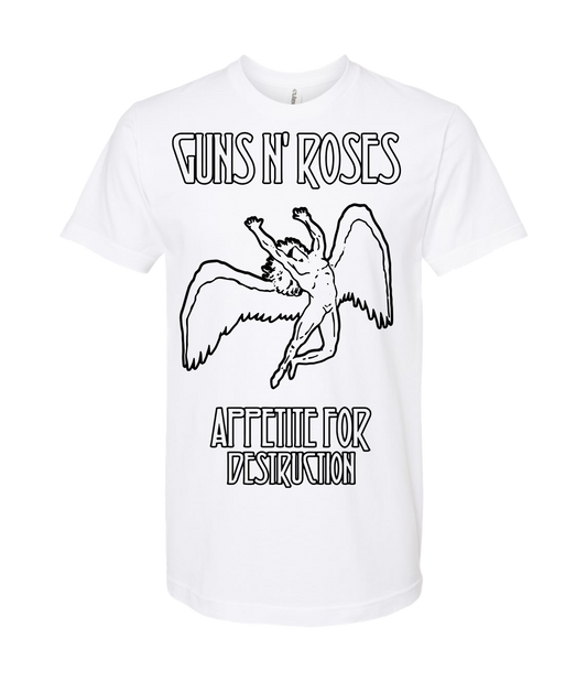 V-MOMOTOP - LED-N-ROSES - White T-Shirt