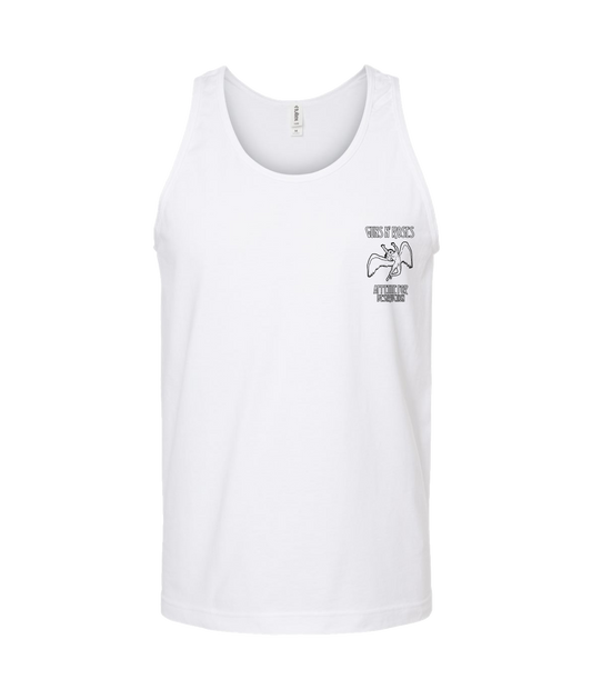 V-MOMOTOP - LED-N-ROSES - White Tank Top