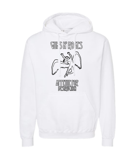 V-MOMOTOP - LED-N-ROSES - White Hoodie
