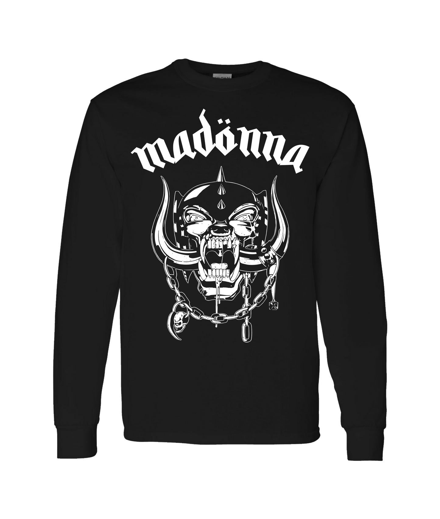 V-MOMOTOP - MADONAHEAD - Black Long Sleeve T