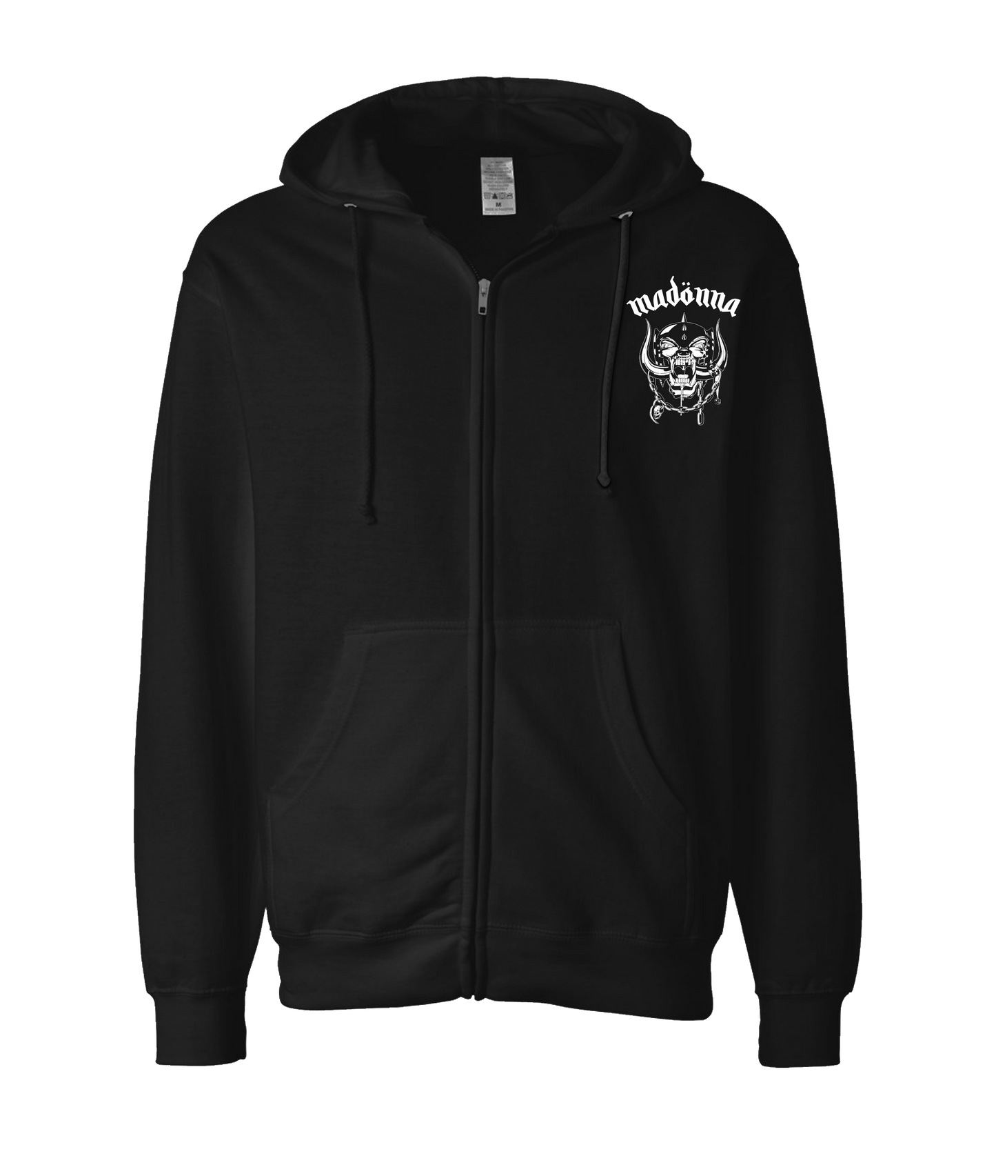 Modern Morons - MADONAHEAD - Black Zip Up Hoodie