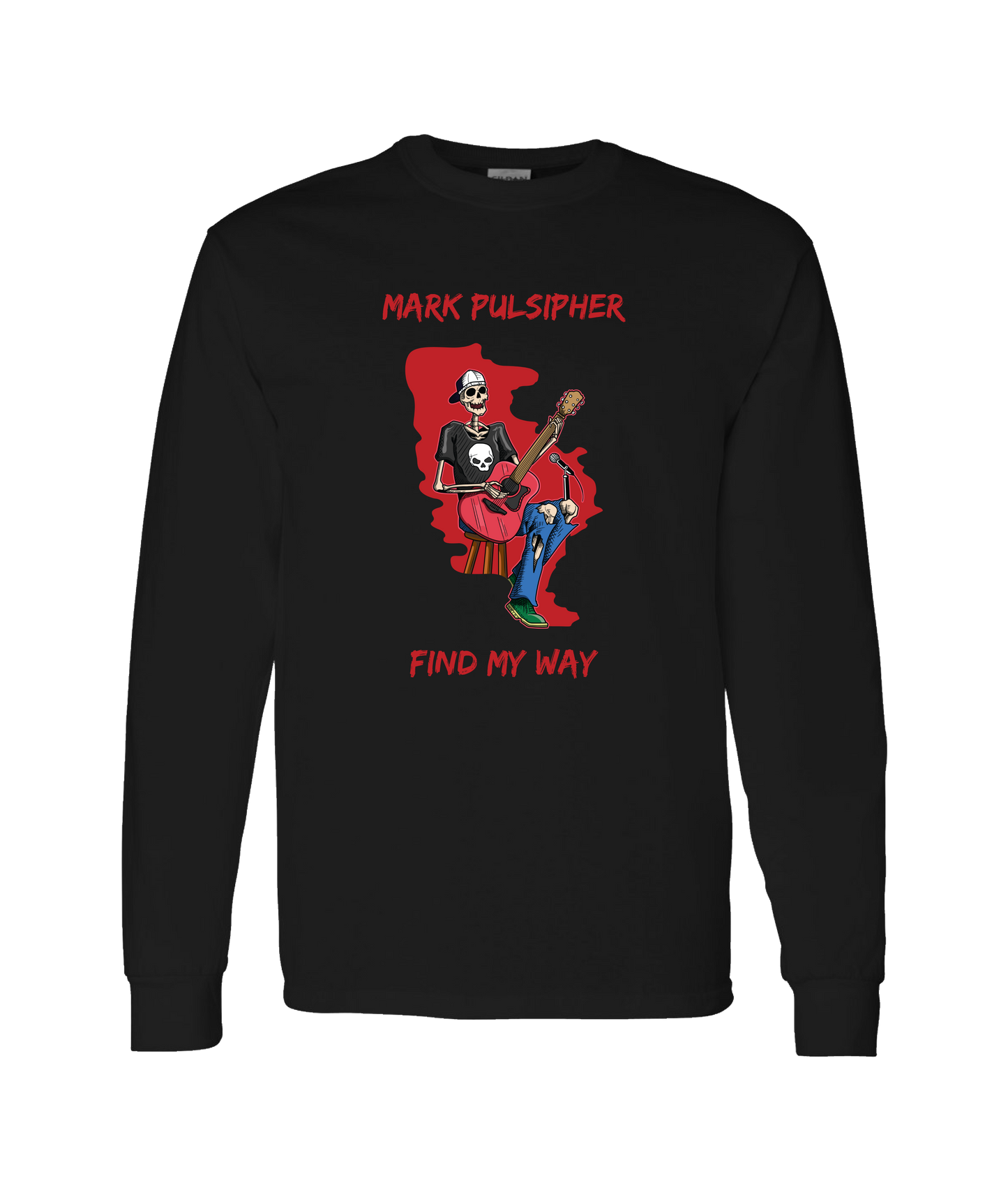 Mark Pulsipher Official - Find My Way - Black Long Sleeve T