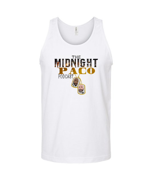 The Midnight Paco Podcast - Logo - White Tank Top