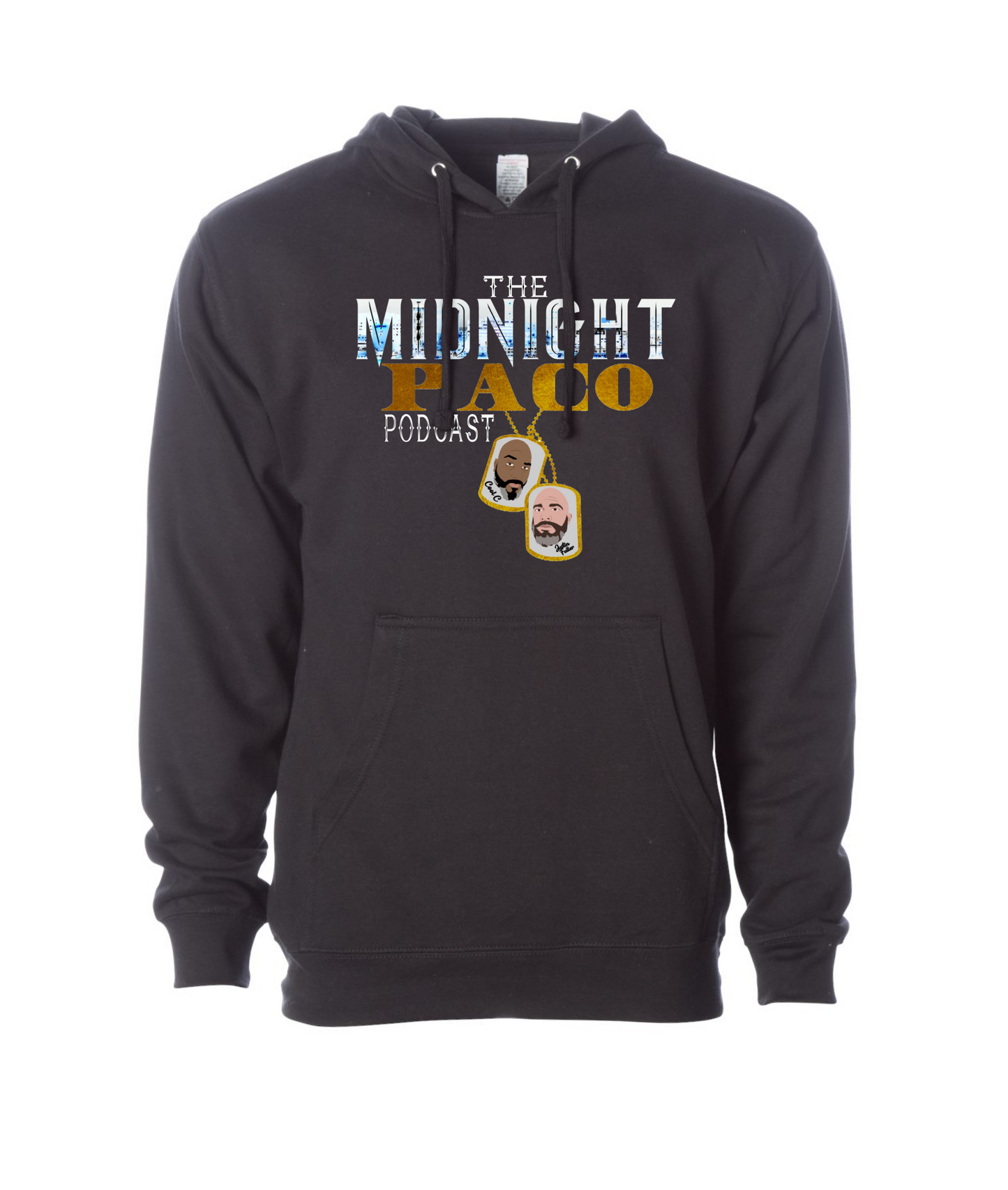 The Midnight Paco Podcast - Logo - Black Hoodie