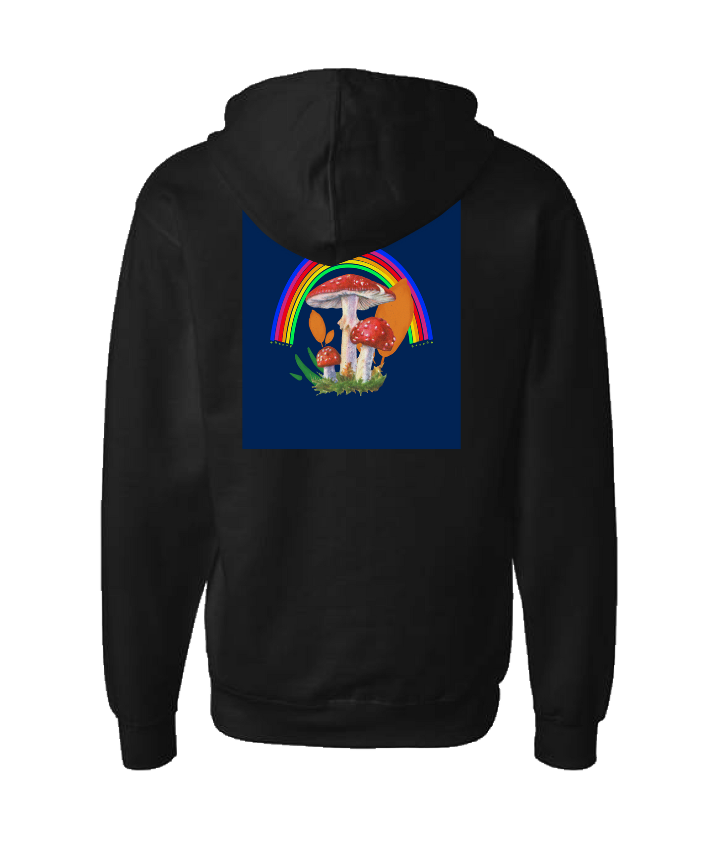 MycoPsycho - Rainbow Mycology - Black Zip Up Hoodie