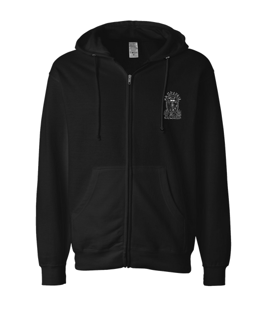 V-MRS - LOGO 1 - Black Zip Up Hoodie