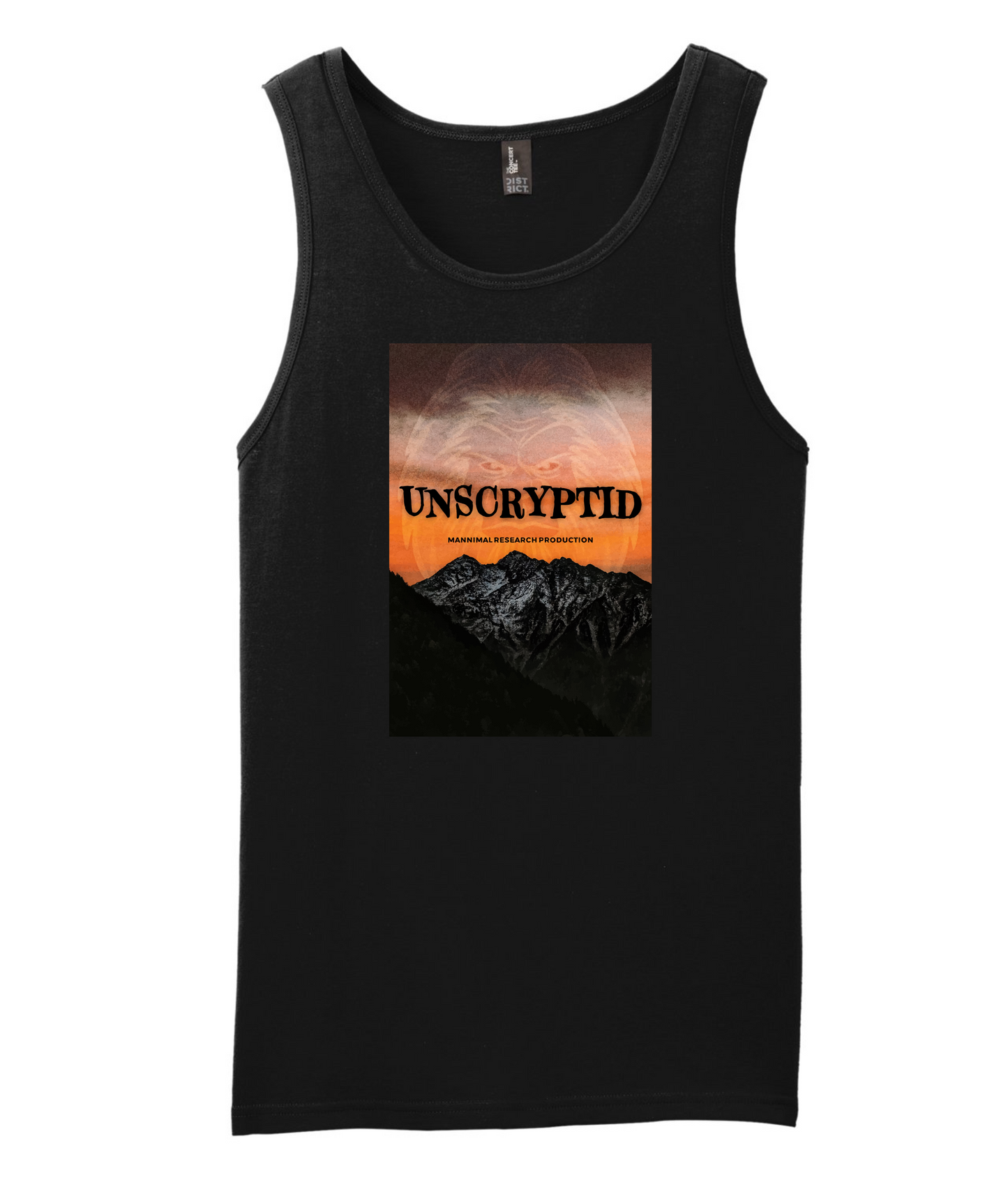 Mannimal Research - Unscryptid - Black Tank Top