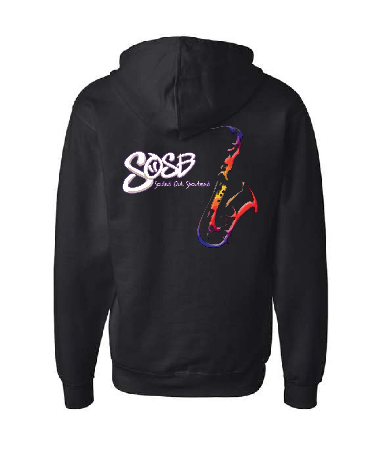 Souled Out Show Band - Logo - Black Zip Hoodie