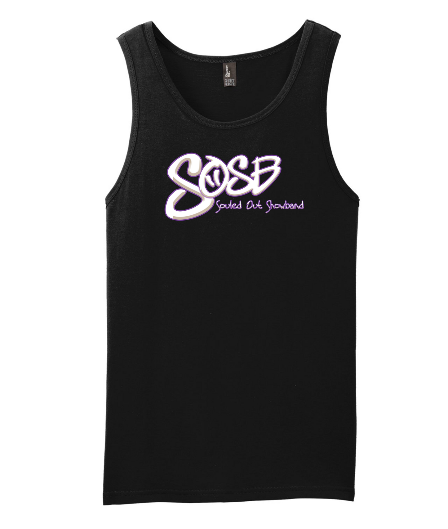 Souled Out Show Band - SOSB Lettering - Black Tank Top