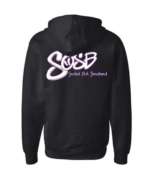 Souled Out Show Band - SOSB Lettering - Black Zip Hoodie