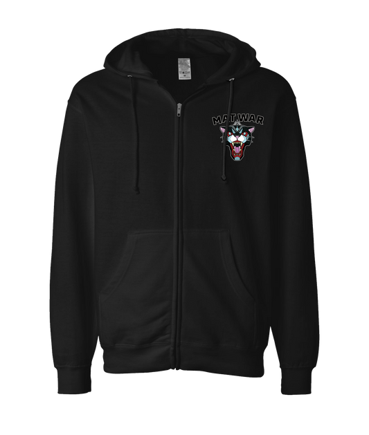 V-MWPWTOP - MAT CAT - Black Zip Up Hoodie