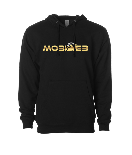 MobiWeb - MobiWeb Gold Logo - Black Hoodie