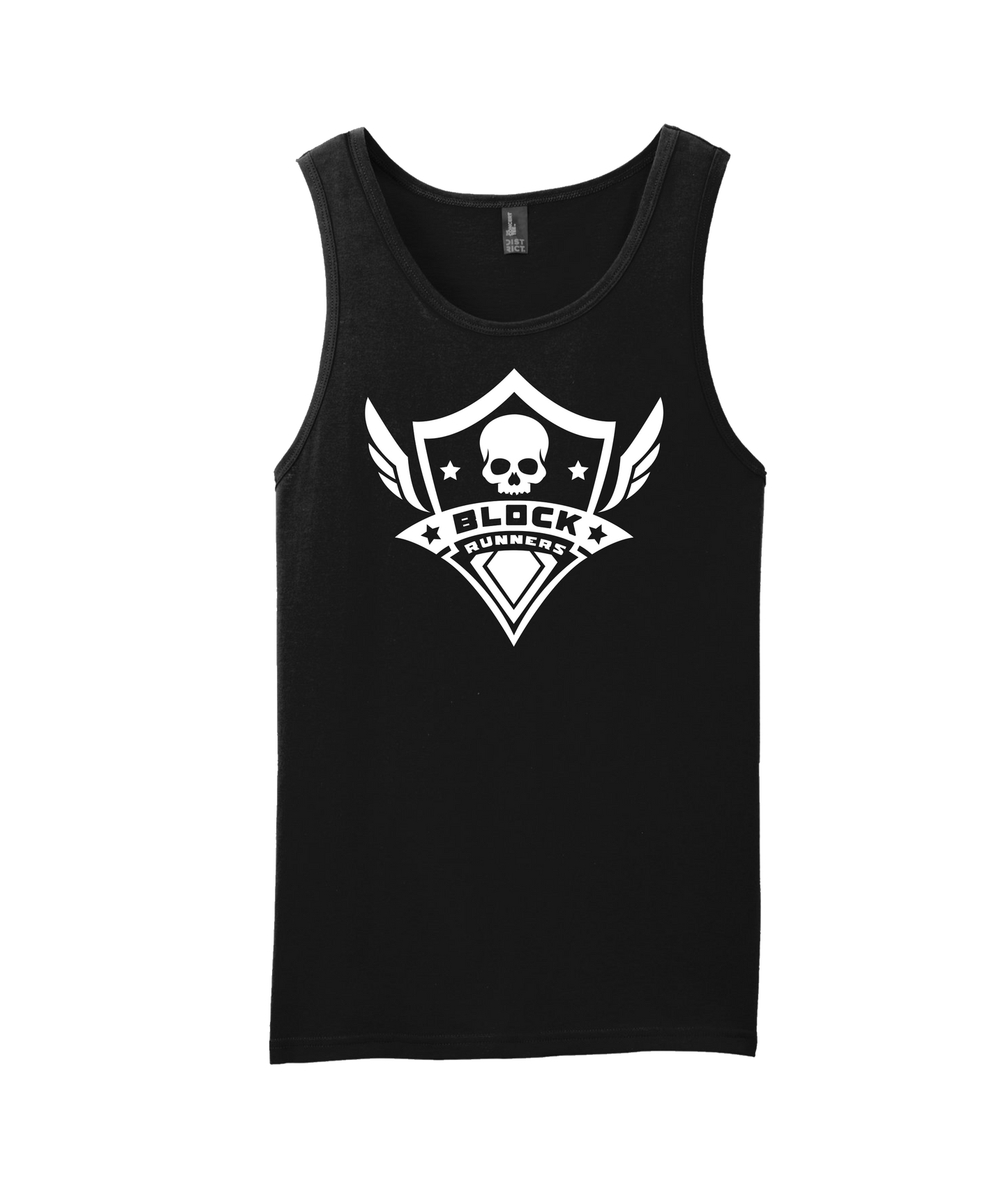 MobiWeb - Block Runners Logo - Black Tank Top