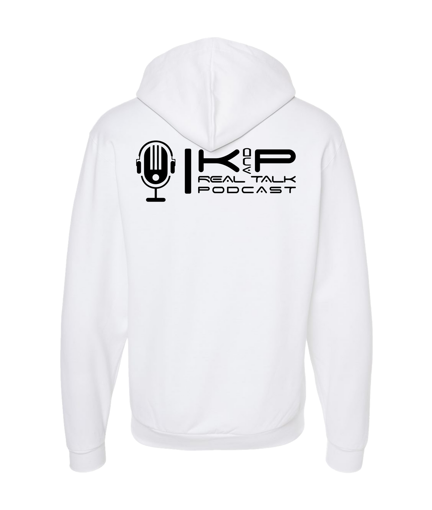 MobiWeb - K&P Real Talk - White Zip Up Hoodie