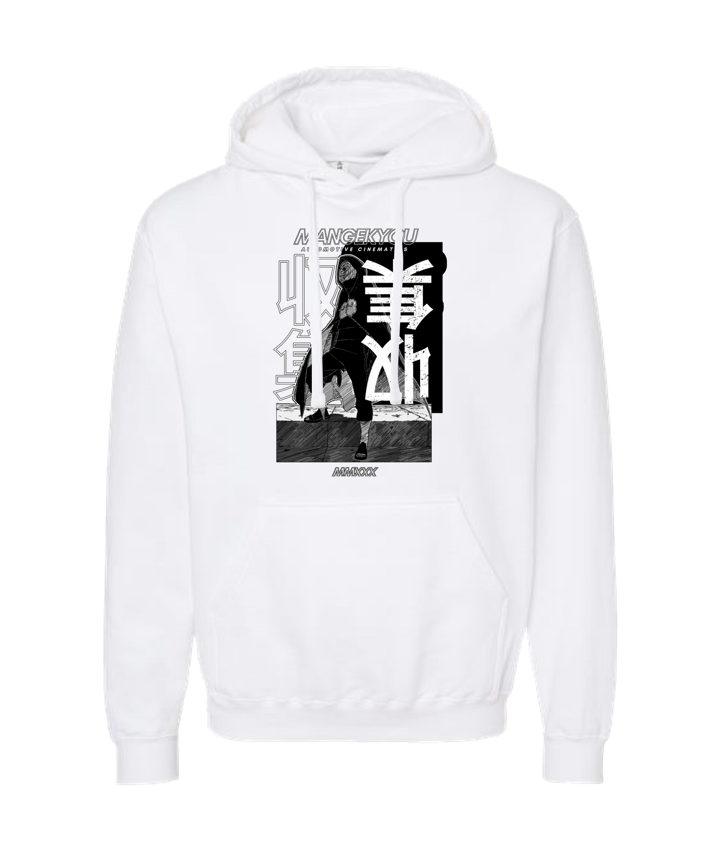 MANGEKYOU MEDIA - MMXXX - White Hoodie