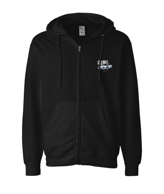 Wandering Souls - Car - Black Zip Up Hoodie