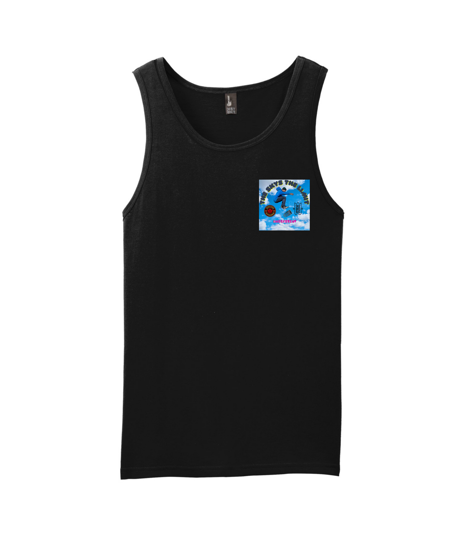 N8SK8ZENT - SUMMER - Black Tank Top