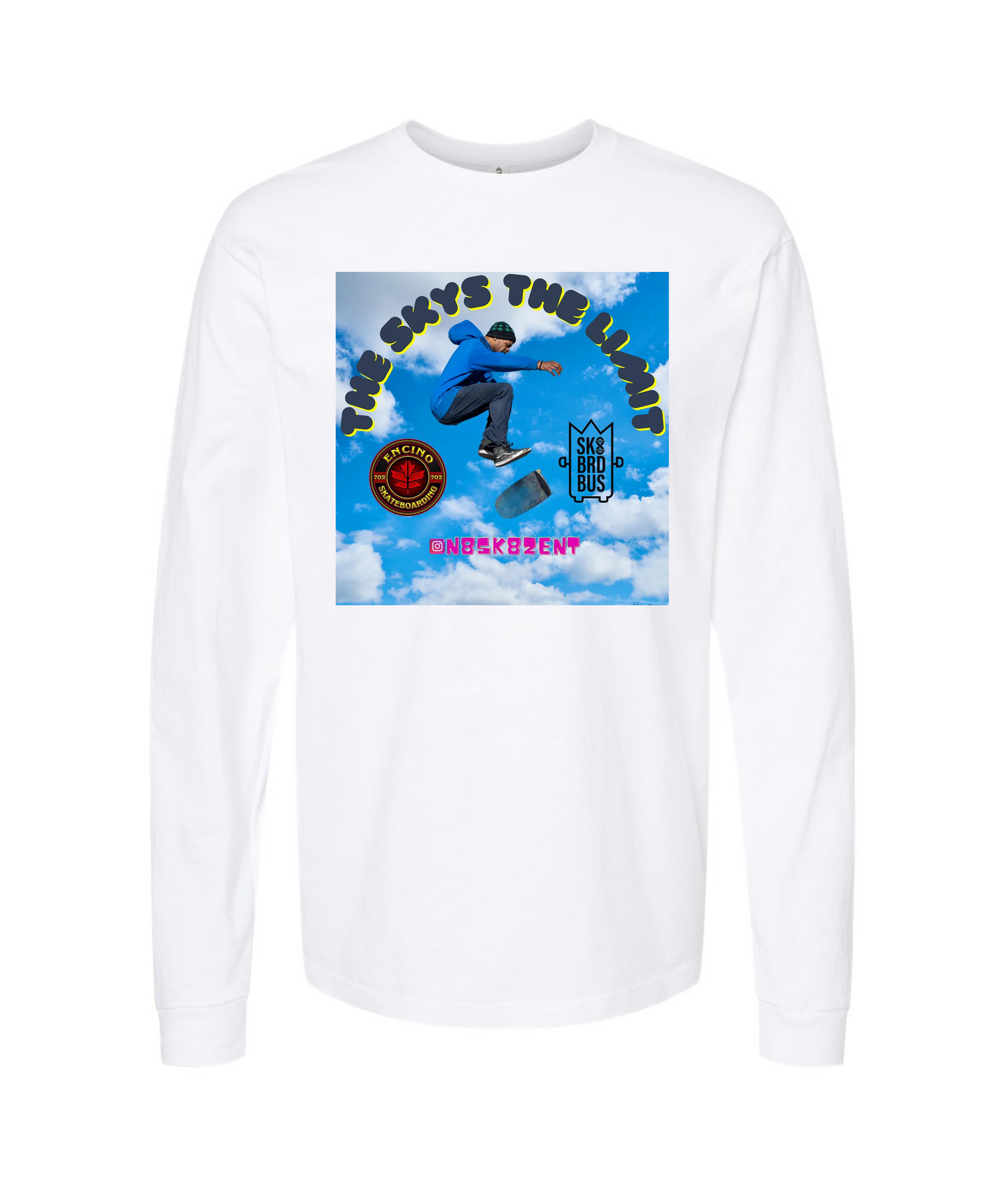 N8SK8ZENT - SUMMER - White Long Sleeve T