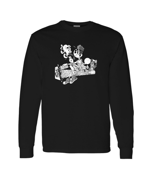 V-NABTOP - Smokers United - Black Long Sleeve T