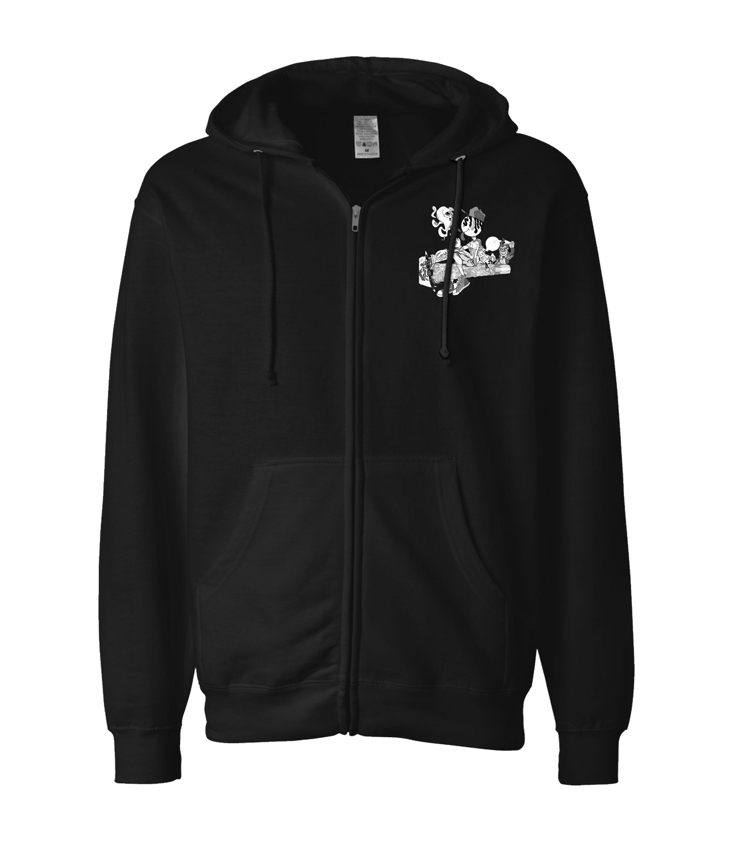 V-NABTOP - Smokers United - Black Zip Up Hoodie