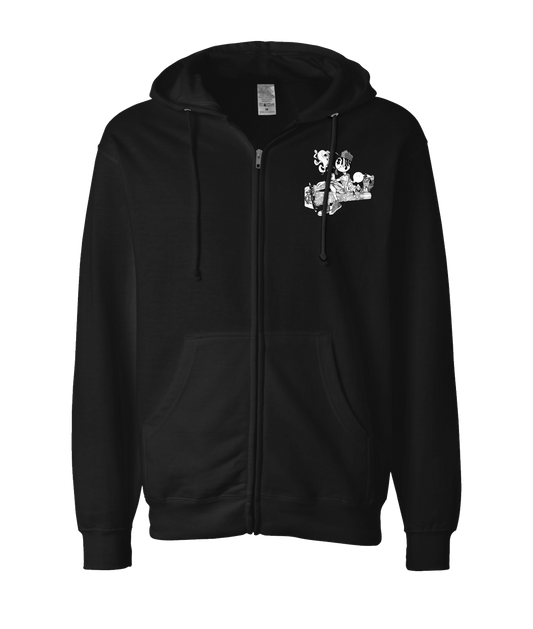 V-NABTOP - Smokers United - Black Zip Up Hoodie