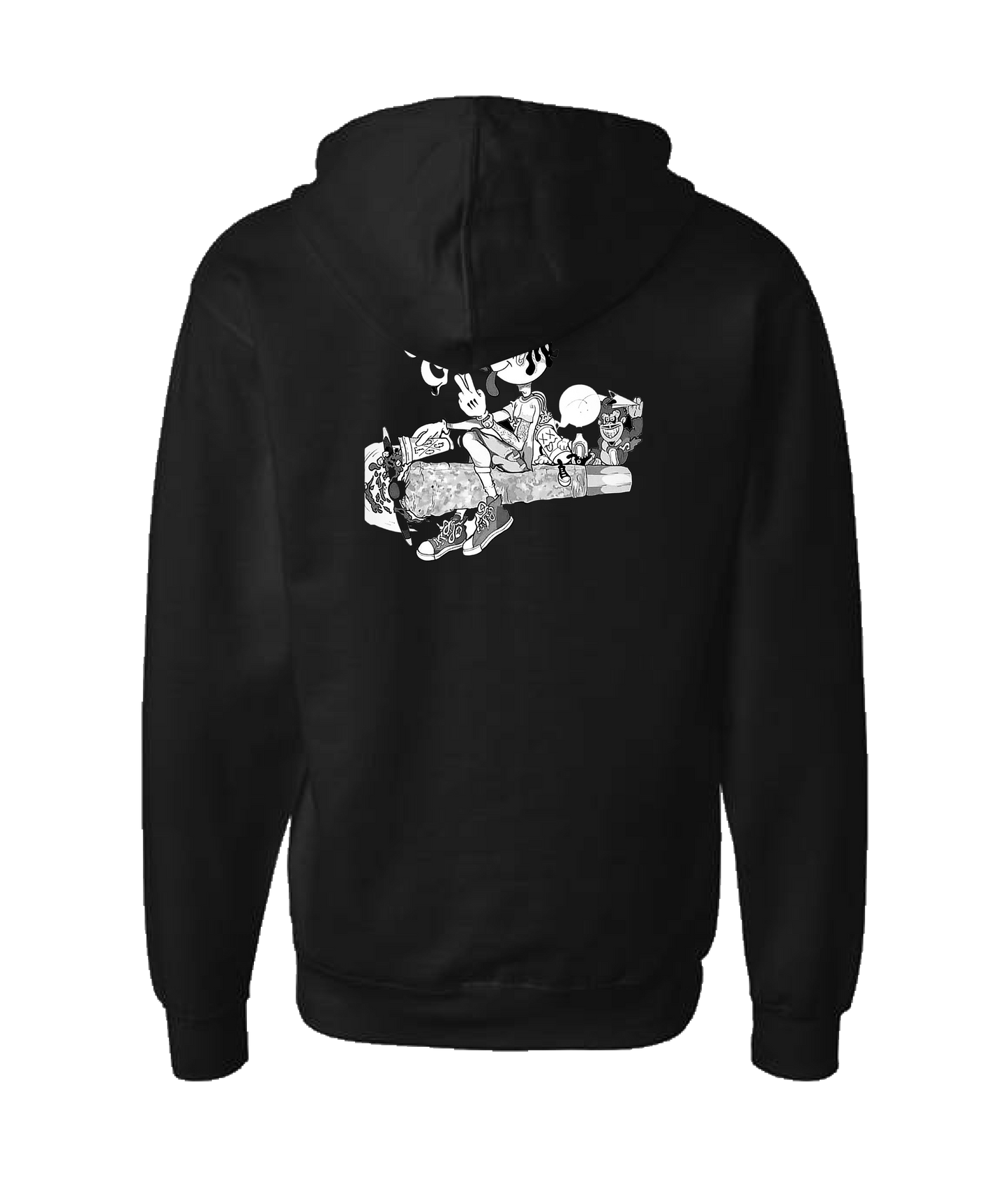 Nikki And Brandon - Smokers United - Black Zip Up Hoodie