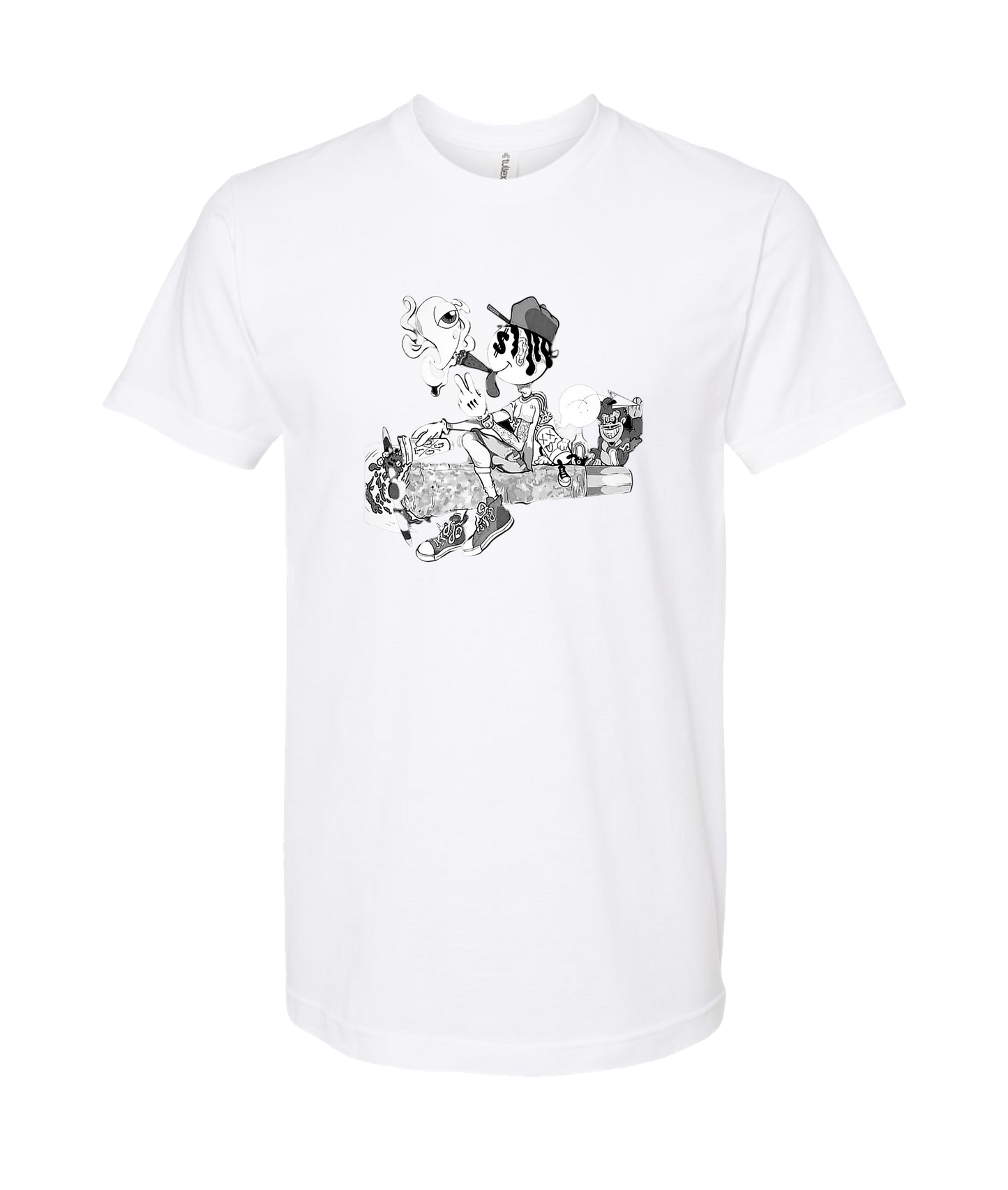 V-NABTOP - Smokers United - White T Shirt