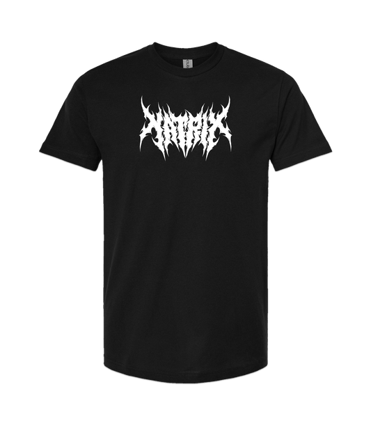 Natrix - Logo White - Black T Shirt