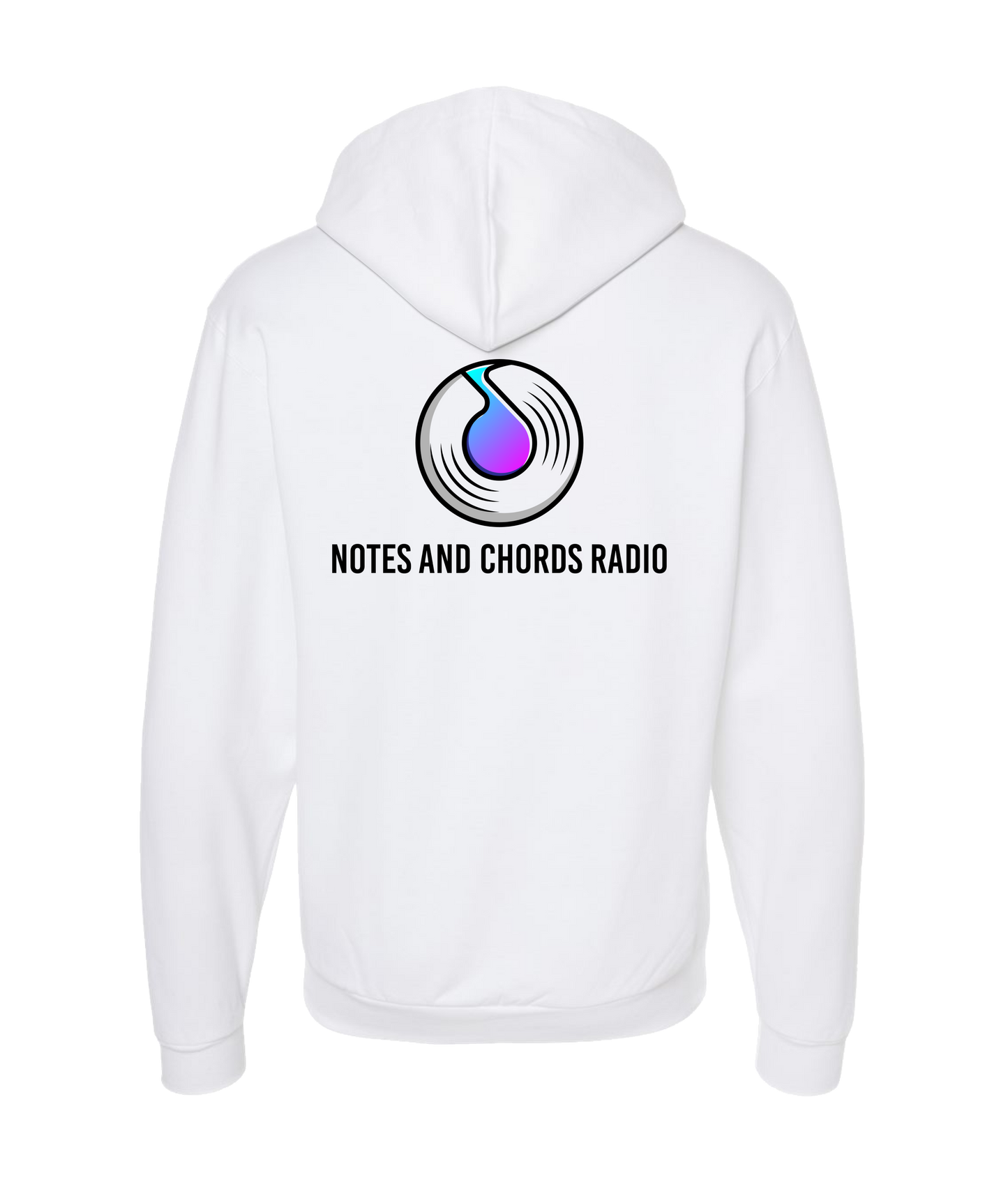 Notes and Chords Radio - Logo  - White Zip Up Hoodie