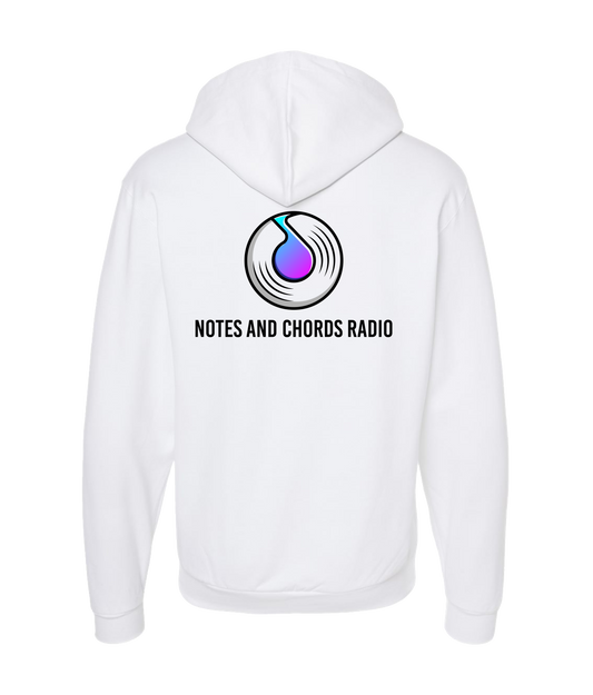 Notes and Chords Radio - Logo  - White Zip Up Hoodie