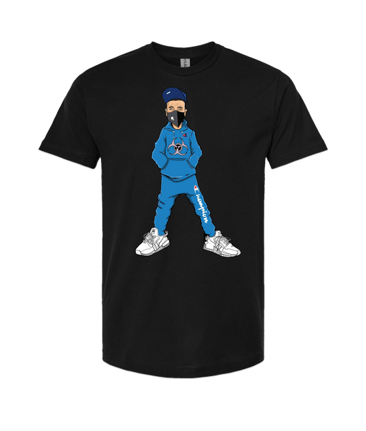 V-NECTOP - RIGUY - Black T-Shirt