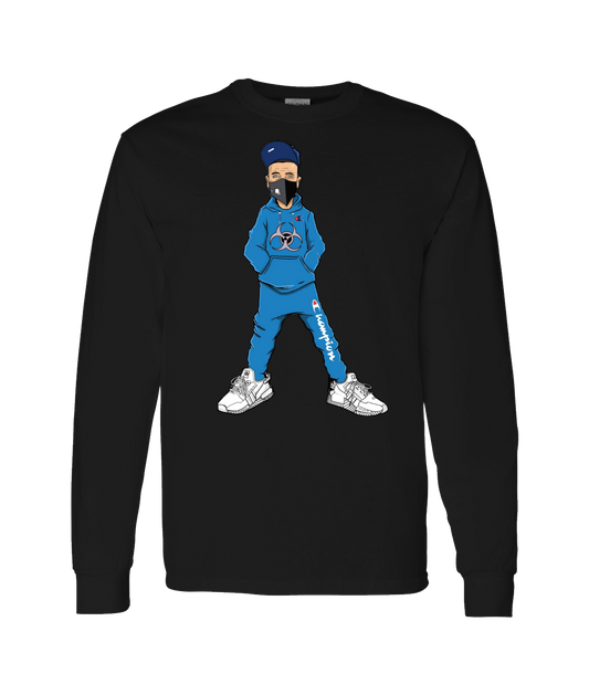 V-NECTOP - RIGUY - Black Long Sleeve T