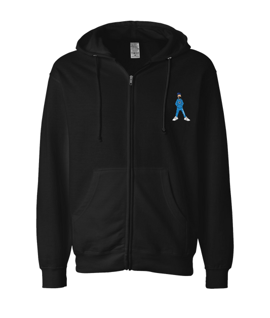 V-NECTOP - RIGUY - Black Zip Up Hoodie
