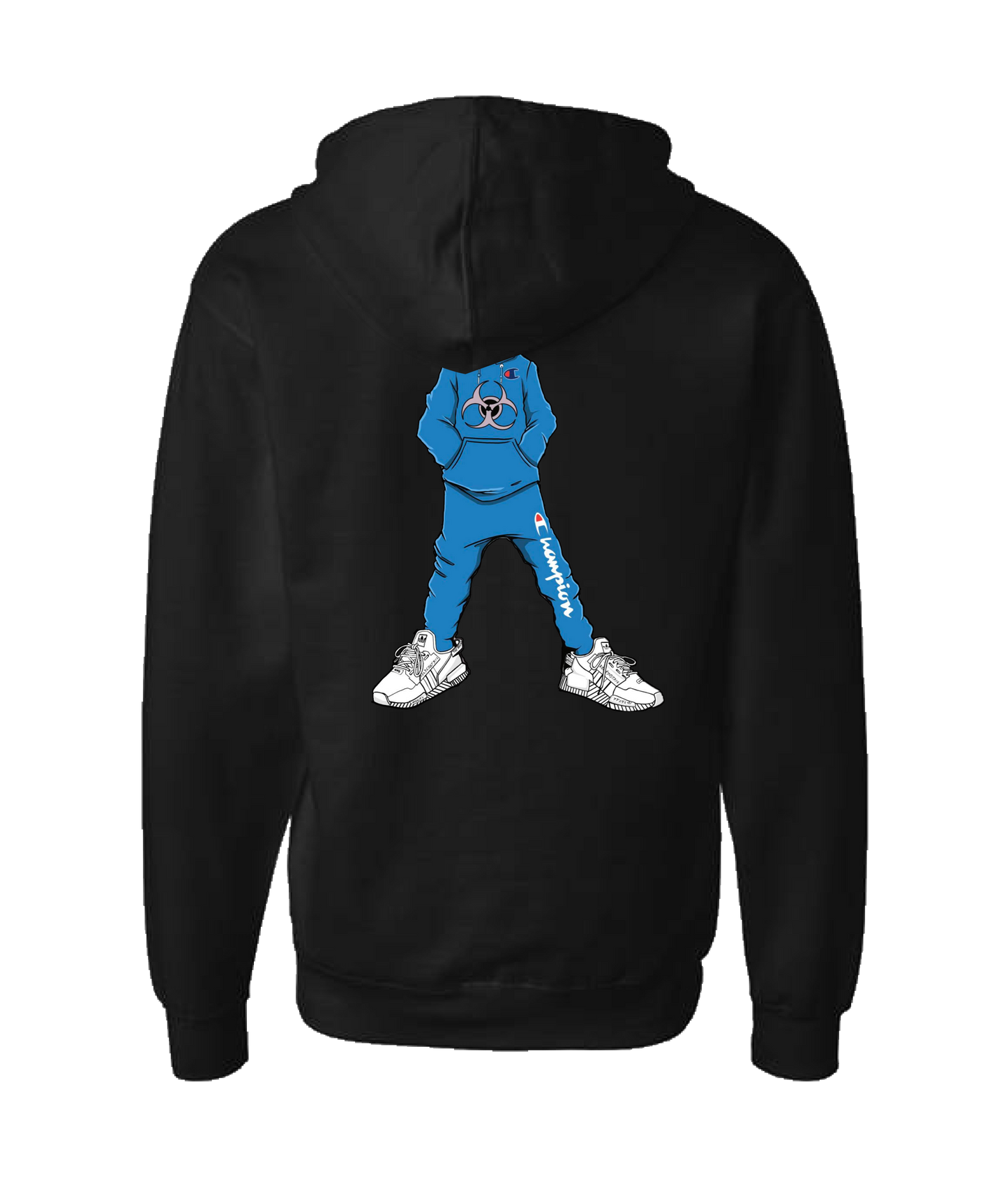 V-NECTOP - RIGUY - Black Zip Up Hoodie
