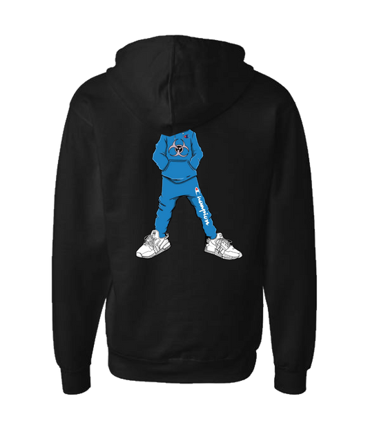 V-NECTOP - RIGUY - Black Zip Up Hoodie