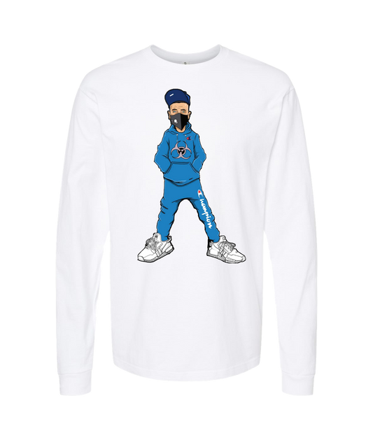 V-NECTOP - RIGUY - White Long Sleeve T
