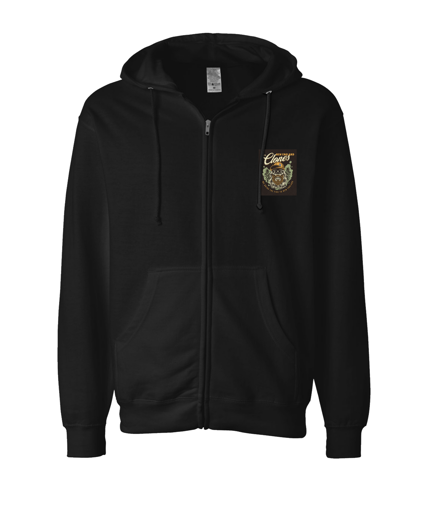 V-NECTOP - WE BRING THE FIRE - Black Zip Up Hoodie