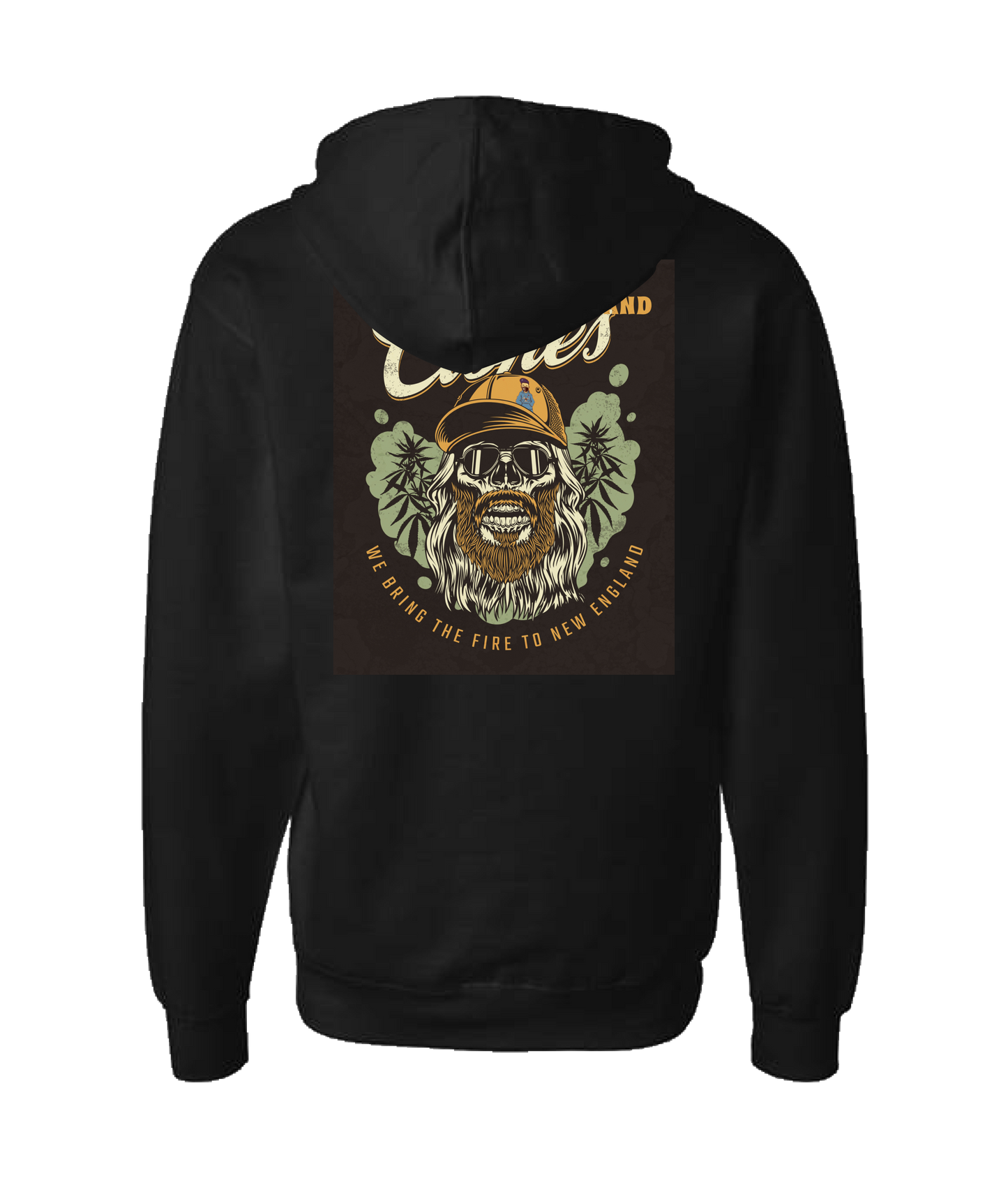 V-NECTOP - WE BRING THE FIRE - Black Zip Up Hoodie