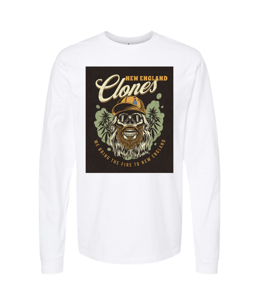 V-NECTOP - WE BRING THE FIRE - White Long Sleeve T