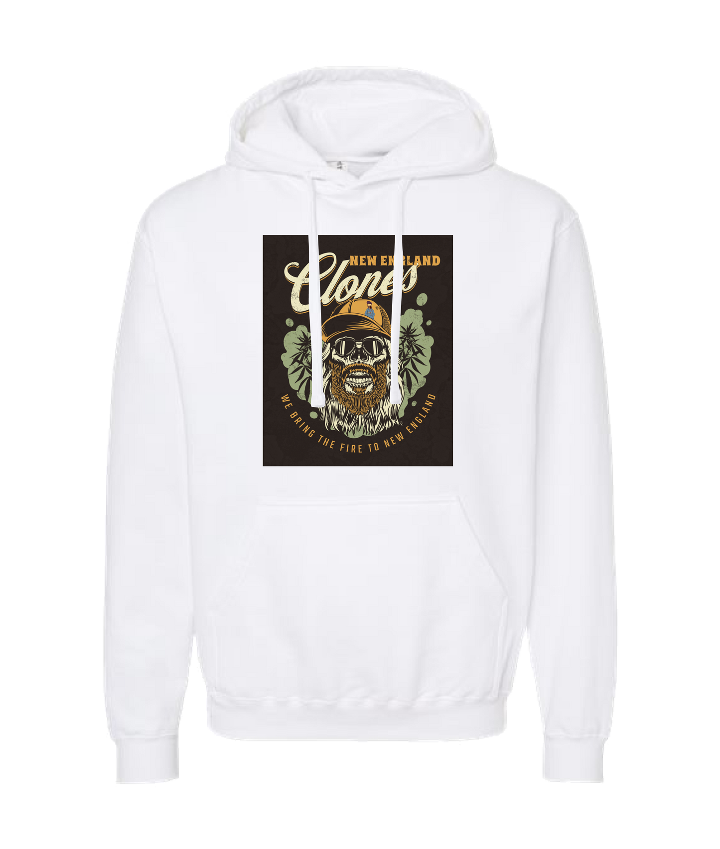 V-NECTOP - WE BRING THE FIRE - White Hoodie