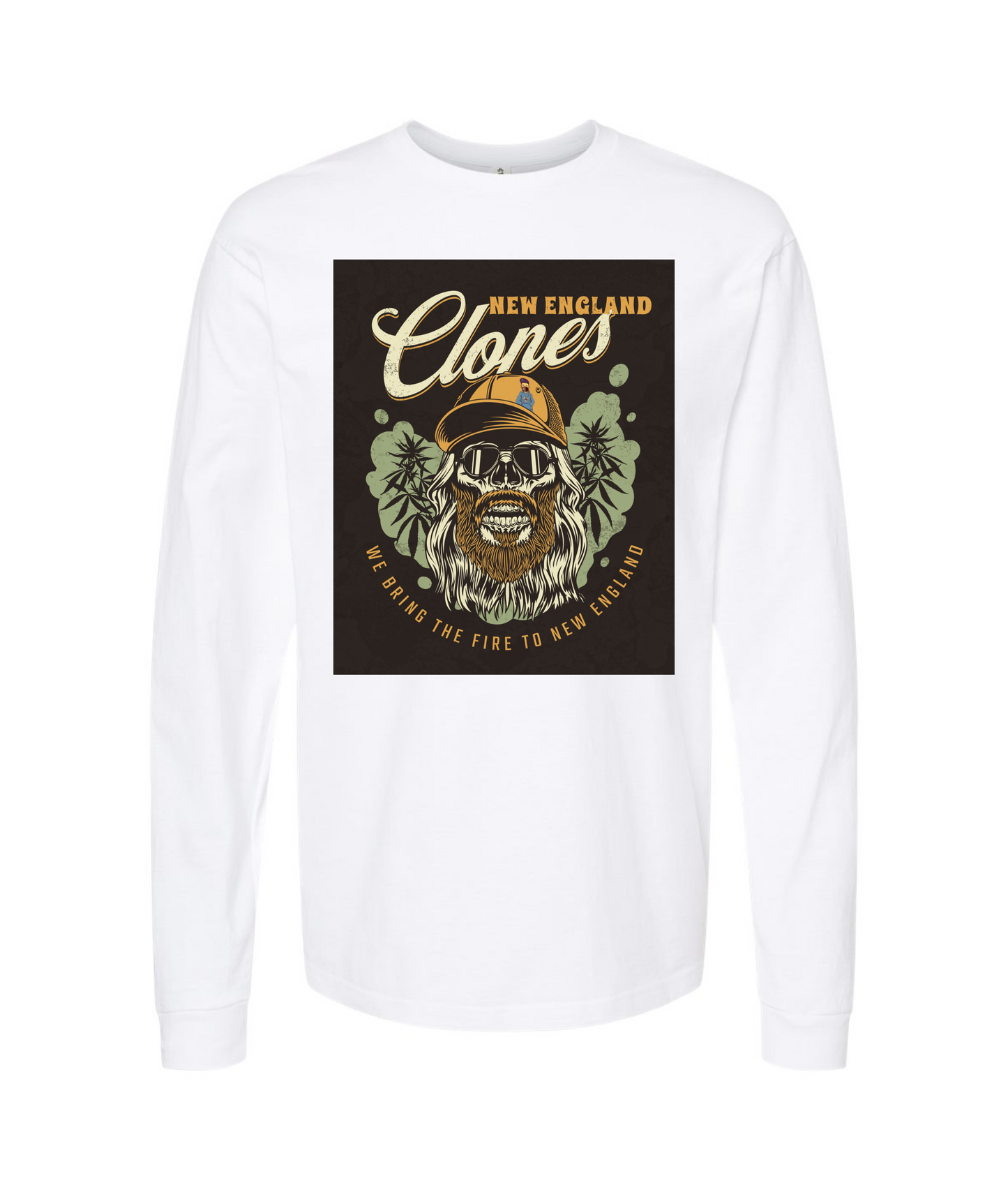 V-NECTOP - CLONES - White Long Sleeve T
