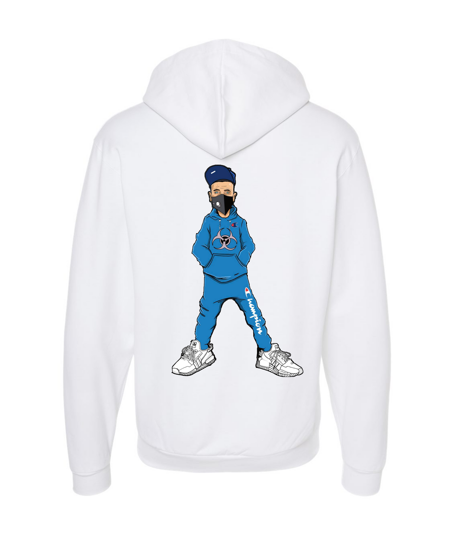 V-NECTOP - CLONES - White Zip Up Hoodie