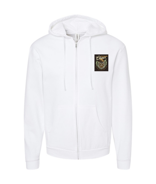 V-NECTOP - CLONES - White Zip Up Hoodie