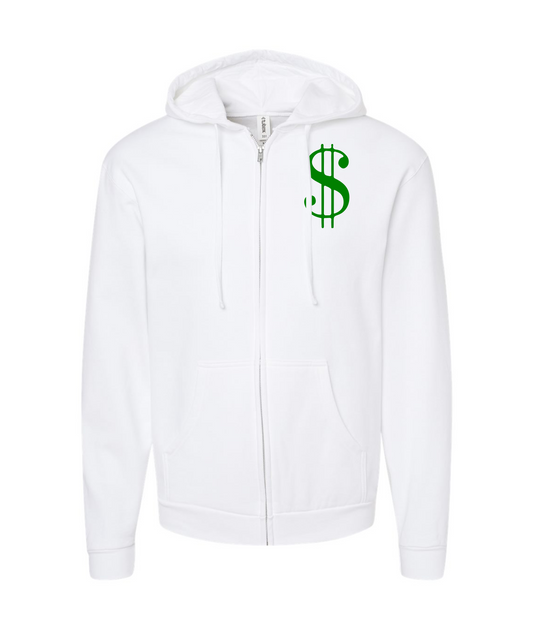 V-NFOTOP - GGMT - White Zip Up Hoodie