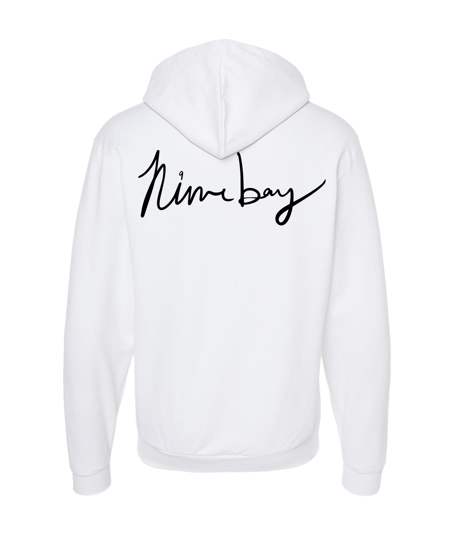 Ninebay Jakub - Logo - White Zip Up Hoodie