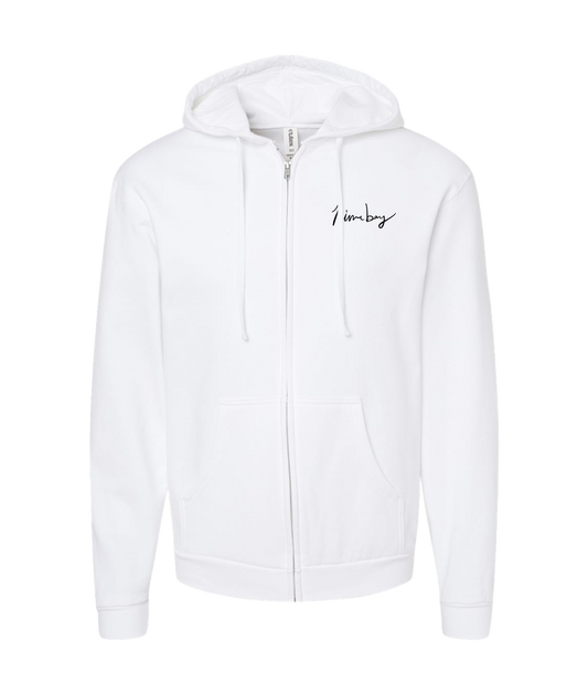 Ninebay Jakub - Logo - White Zip Up Hoodie
