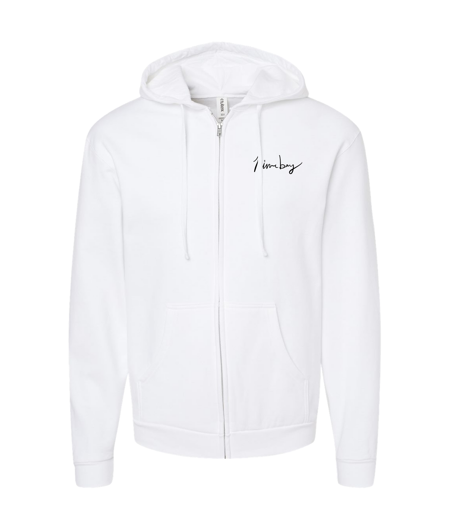 Ninebay Jakub - Logo - White Zip Up Hoodie